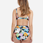 Profile Rising Sun High Waist Bikini Pant - Black - Simply Beach UK