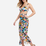 Rising Sun Ruffle Skirt - Black - Simply Beach UK