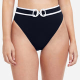 Profile California Girl Belted Bikini Pant - Black - Simply Beach UK