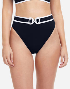 Profile California Girl Belted Bikini Pant - Black - Simply Beach UK