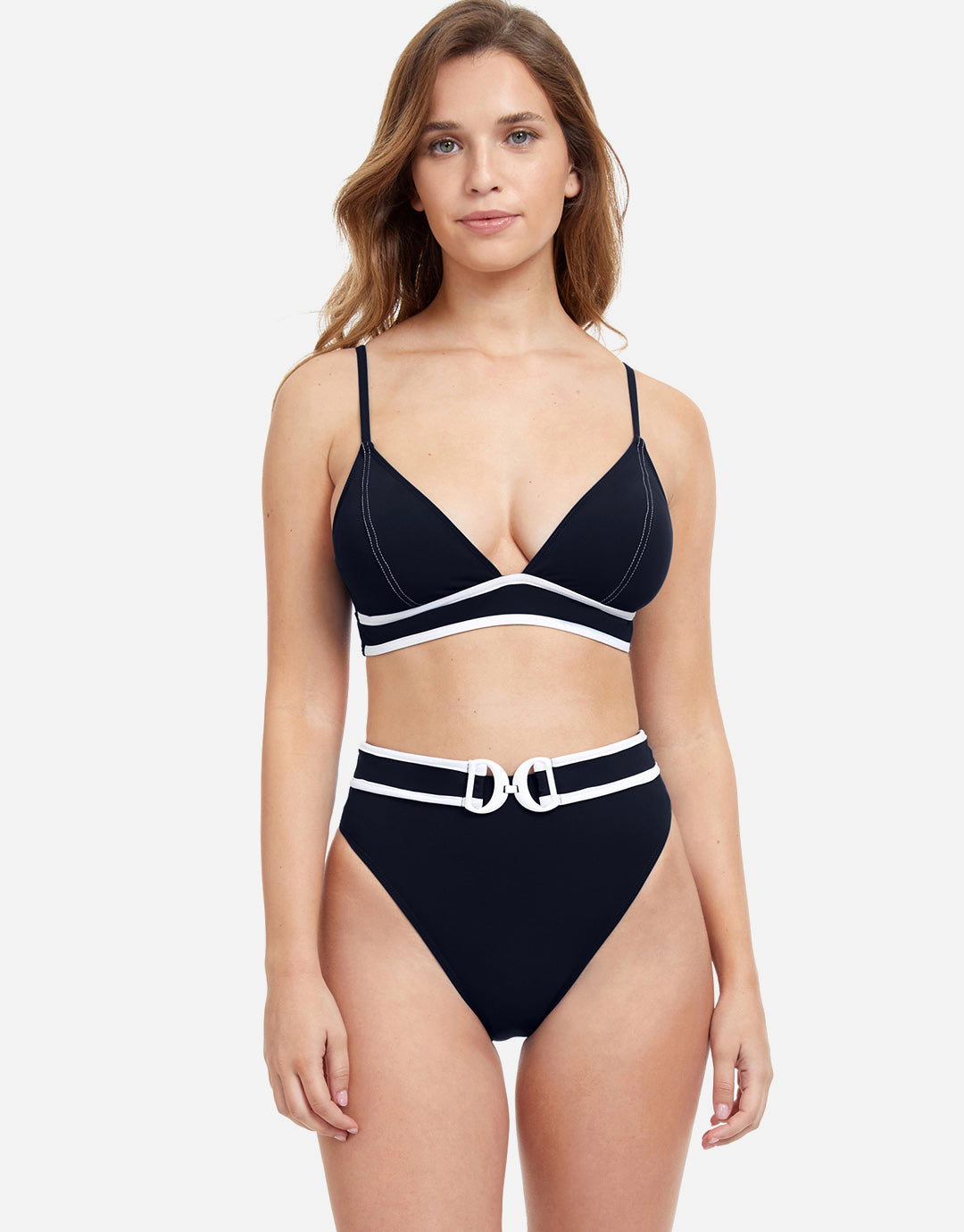 Profile California Girl Belted Bikini Pant - Black - Simply Beach UK