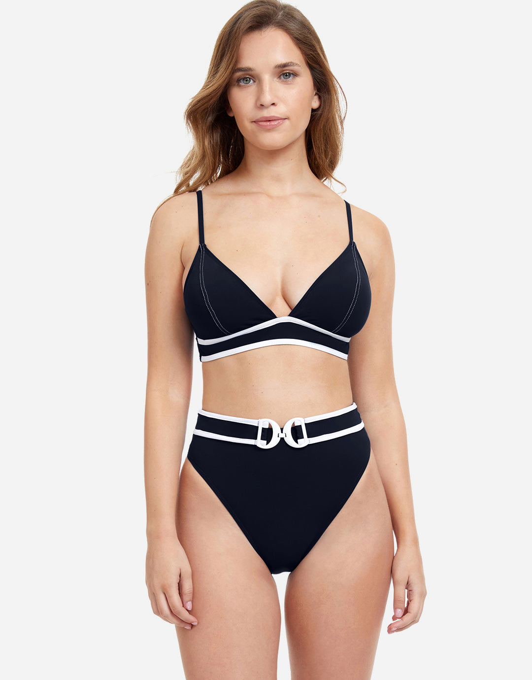 Profile California Girl Belted Bikini Pant - Black - Simply Beach UK