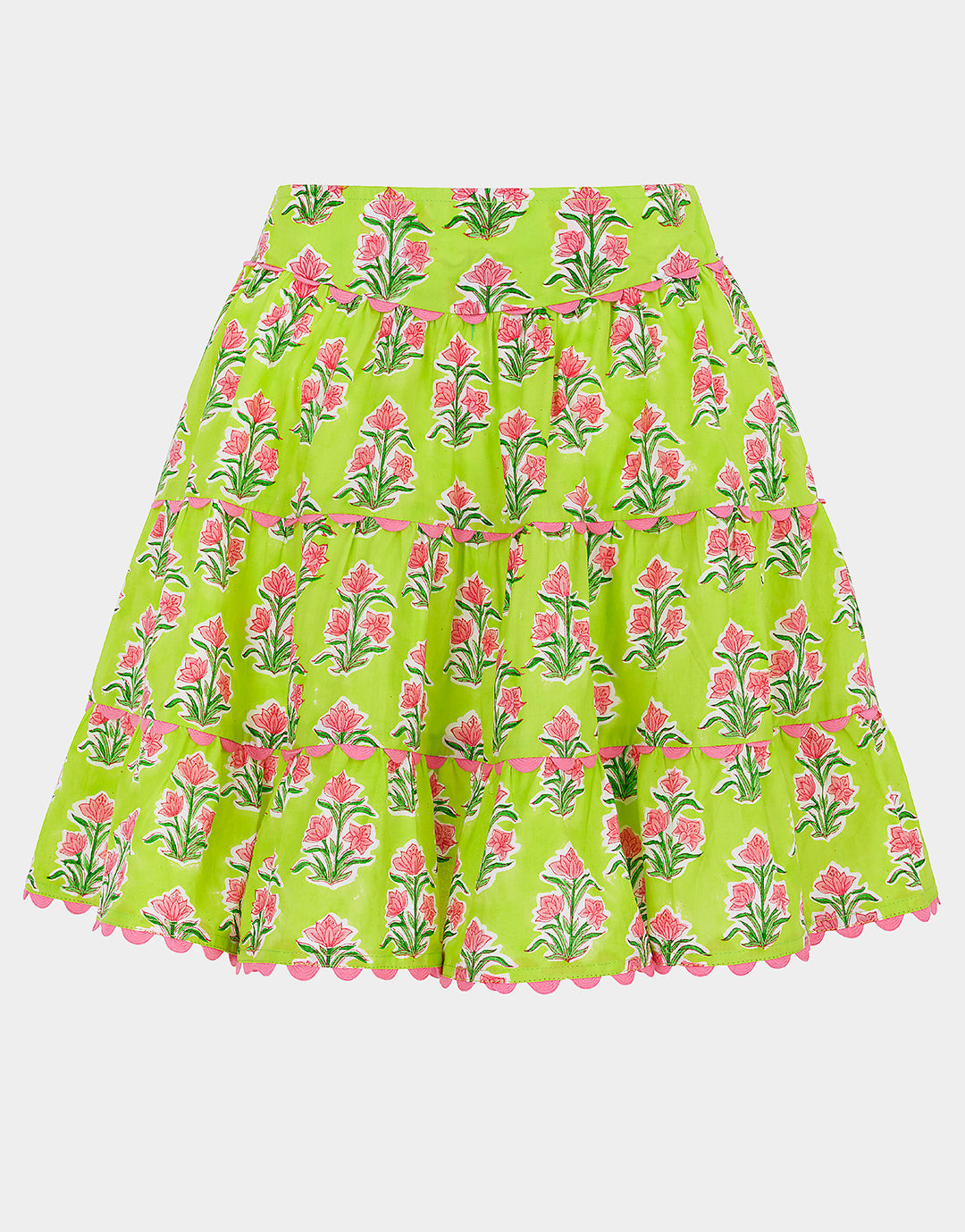 Elsie Mini Skirt - Lime Tulip - Simply Beach UK