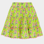 Elsie Mini Skirt - Lime Tulip - Simply Beach UK