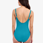 Profile Tutti Frutti D Cup V Neck Ladder Swimsuit - Jade - Simply Beach UK