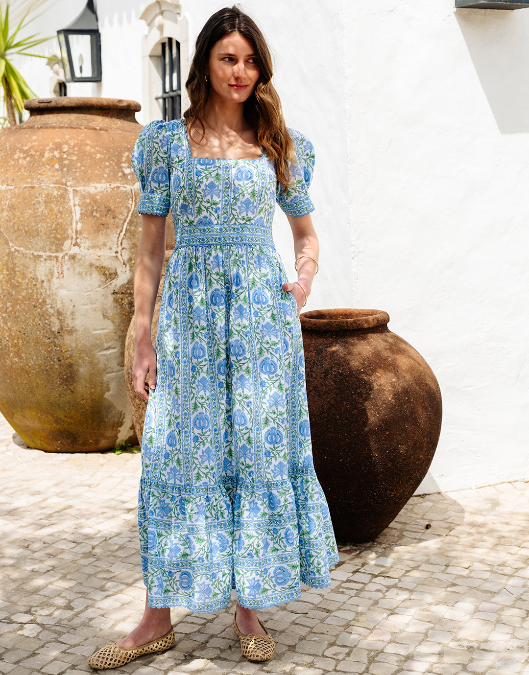Pink City Prints Evelyn Dress - Meadow Chintz - Simply Beach UK