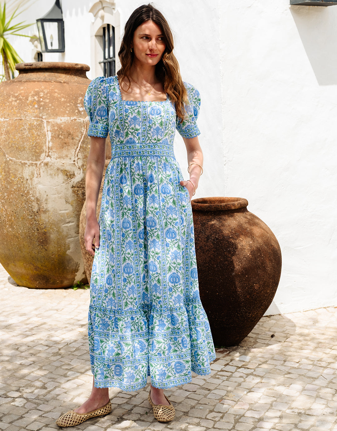 Pink City Prints Evelyn Dress - Meadow Chintz - Simply Beach UK