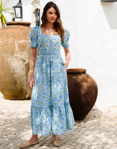 Pink City Prints Evelyn Dress - Meadow Chintz - Simply Beach UK