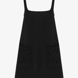 Ebony Embroidered Shift Mini Dress - Black - Simply Beach UK