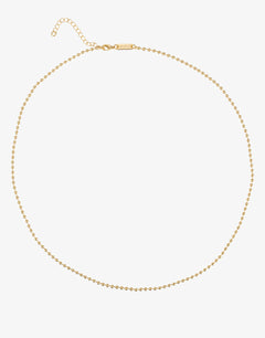 Gold Bullet Necklace - 55-60cm - Simply Beach UK