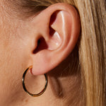 Gold Hoop Earrings - Large - Simply Beach UK