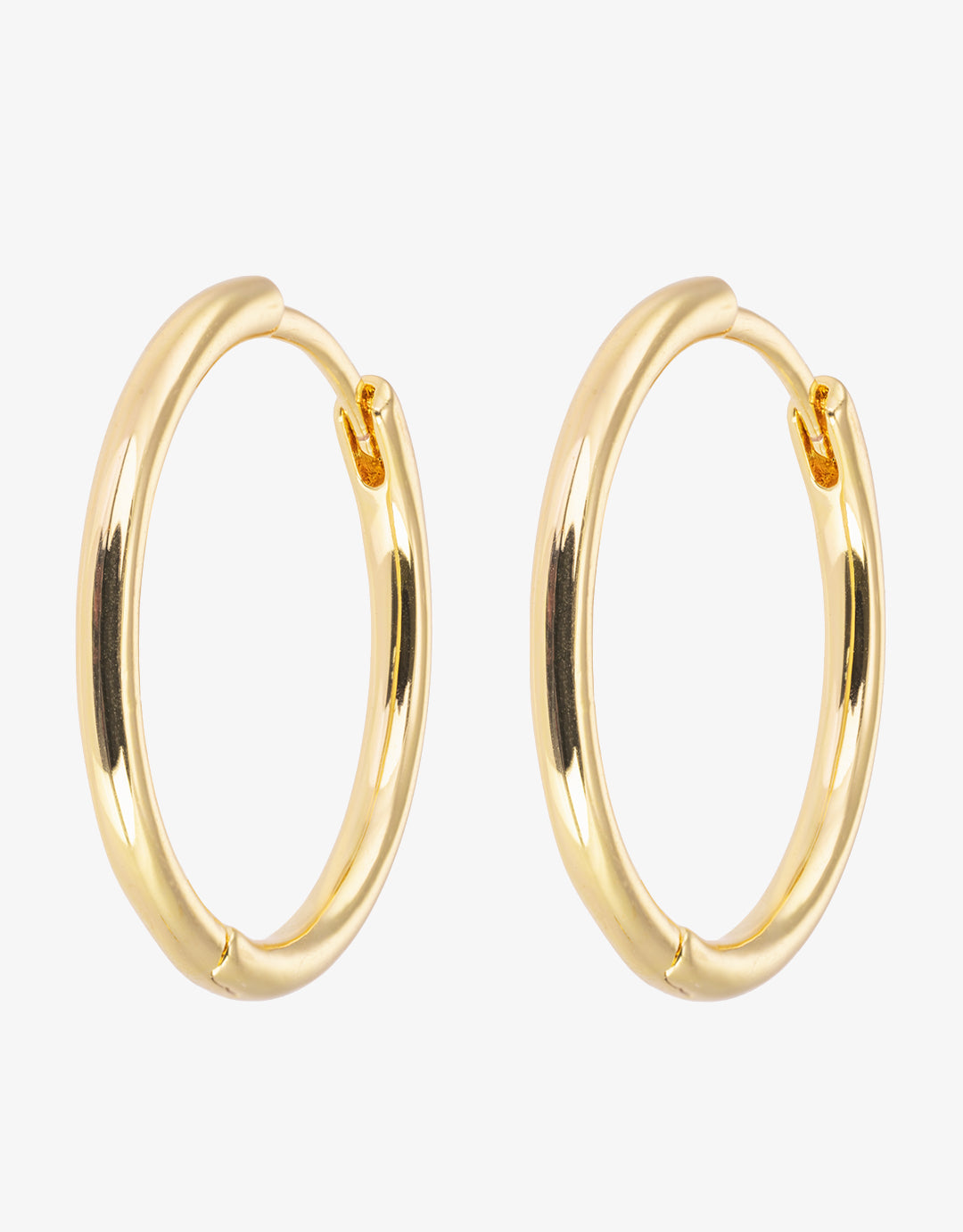 Gold Hoop Earrings - Large - Simply Beach UK
