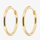 Gold Hoop Earrings - Large - Simply Beach UK