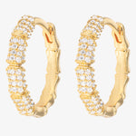 Gold Bamboo Hoops - Medium - Simply Beach UK