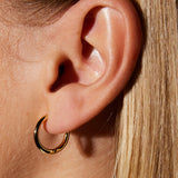 Gold Hoop Earrings - Medium - Simply Beach UK