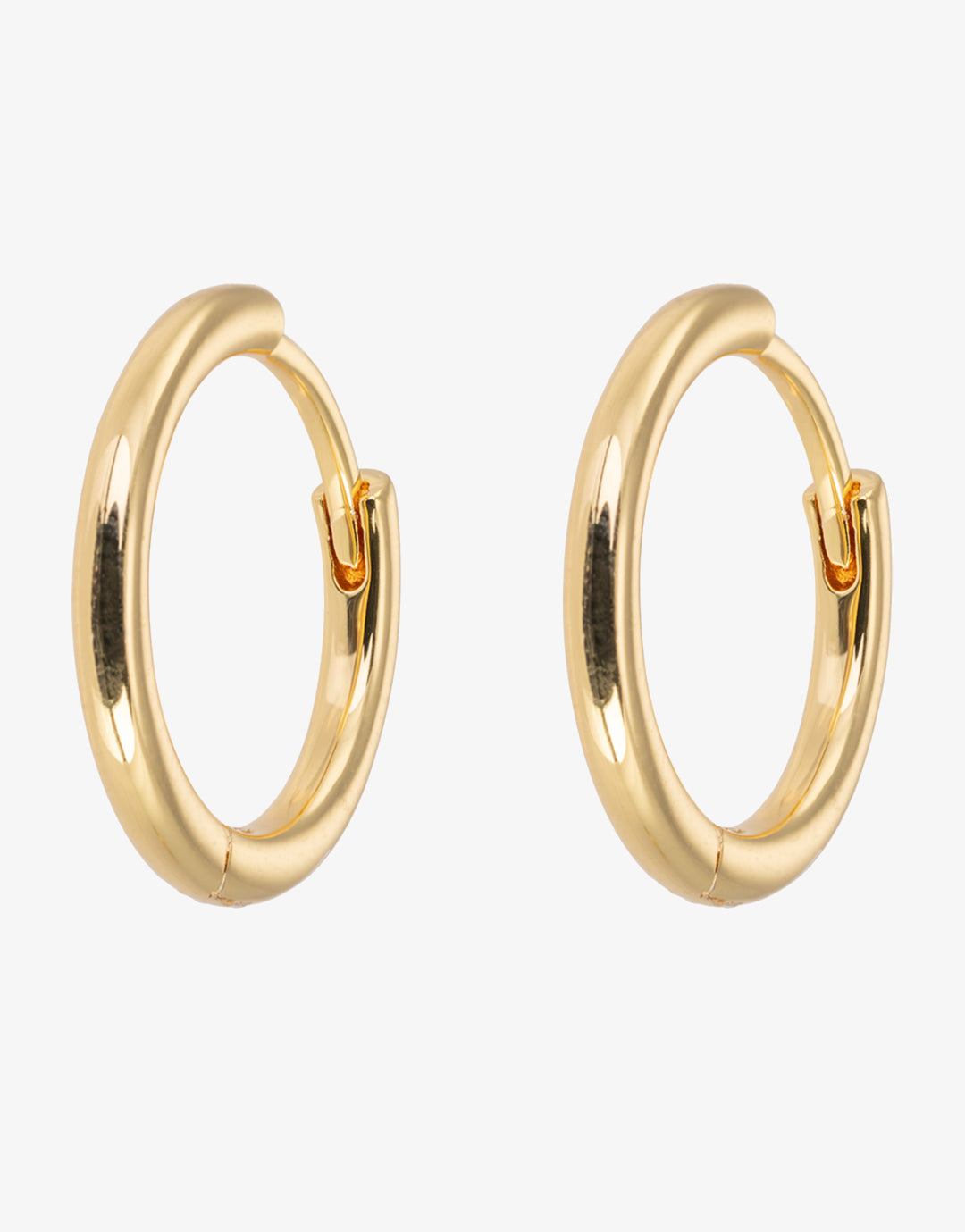 Gold Hoop Earrings - Medium - Simply Beach UK