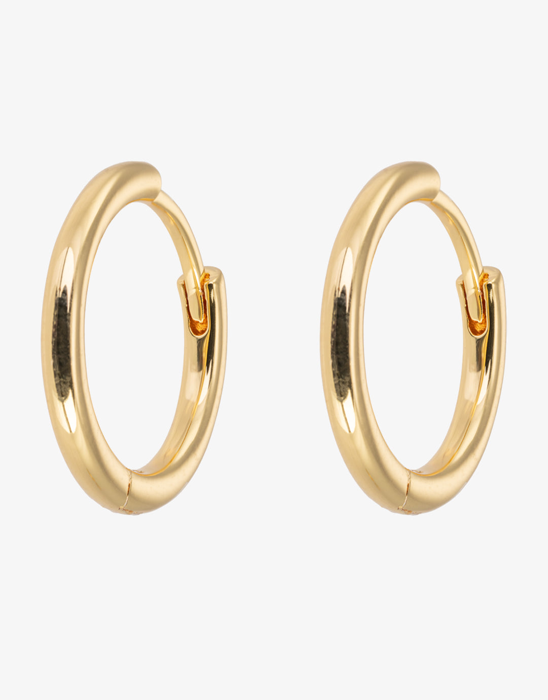 Gold Hoop Earrings - Medium - Simply Beach UK