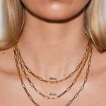 Gold Chunky Link Necklace - 50cm - Simply Beach UK