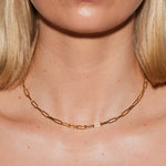 Gold Chunky Link Necklace - 40cm - Simply Beach UK