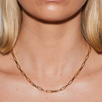 Gold Necklace Open Link - 45cm - Simply Beach UK
