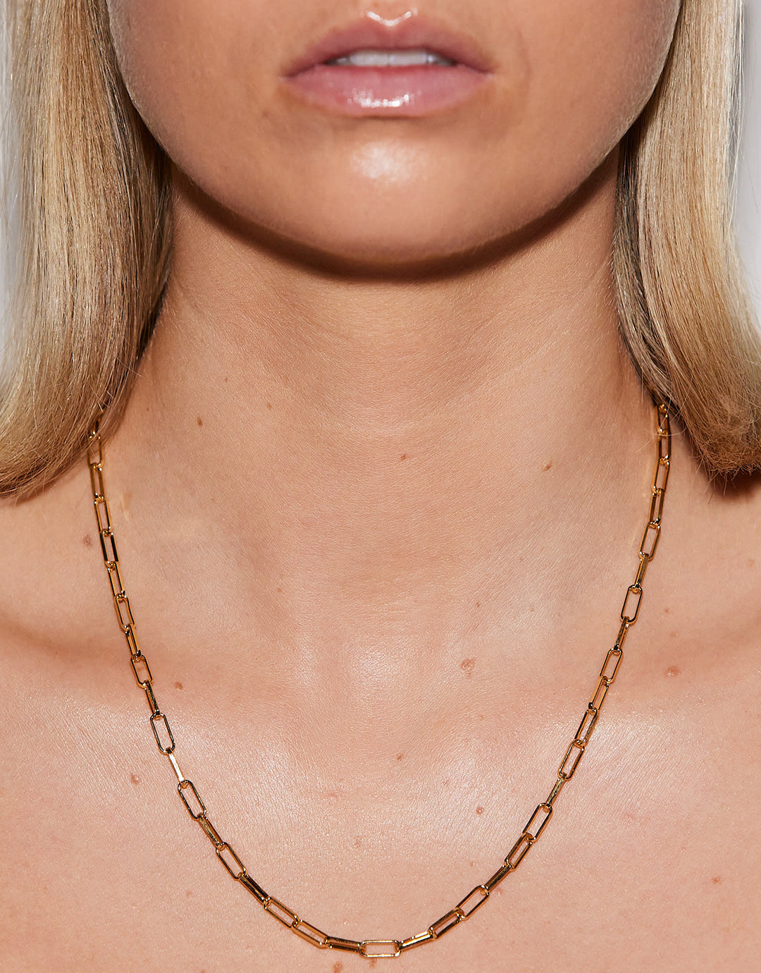 Gold Chunky Link Necklace - 50cm - Simply Beach UK