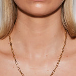 Gold Chunky Link Necklace - 50cm - Simply Beach UK