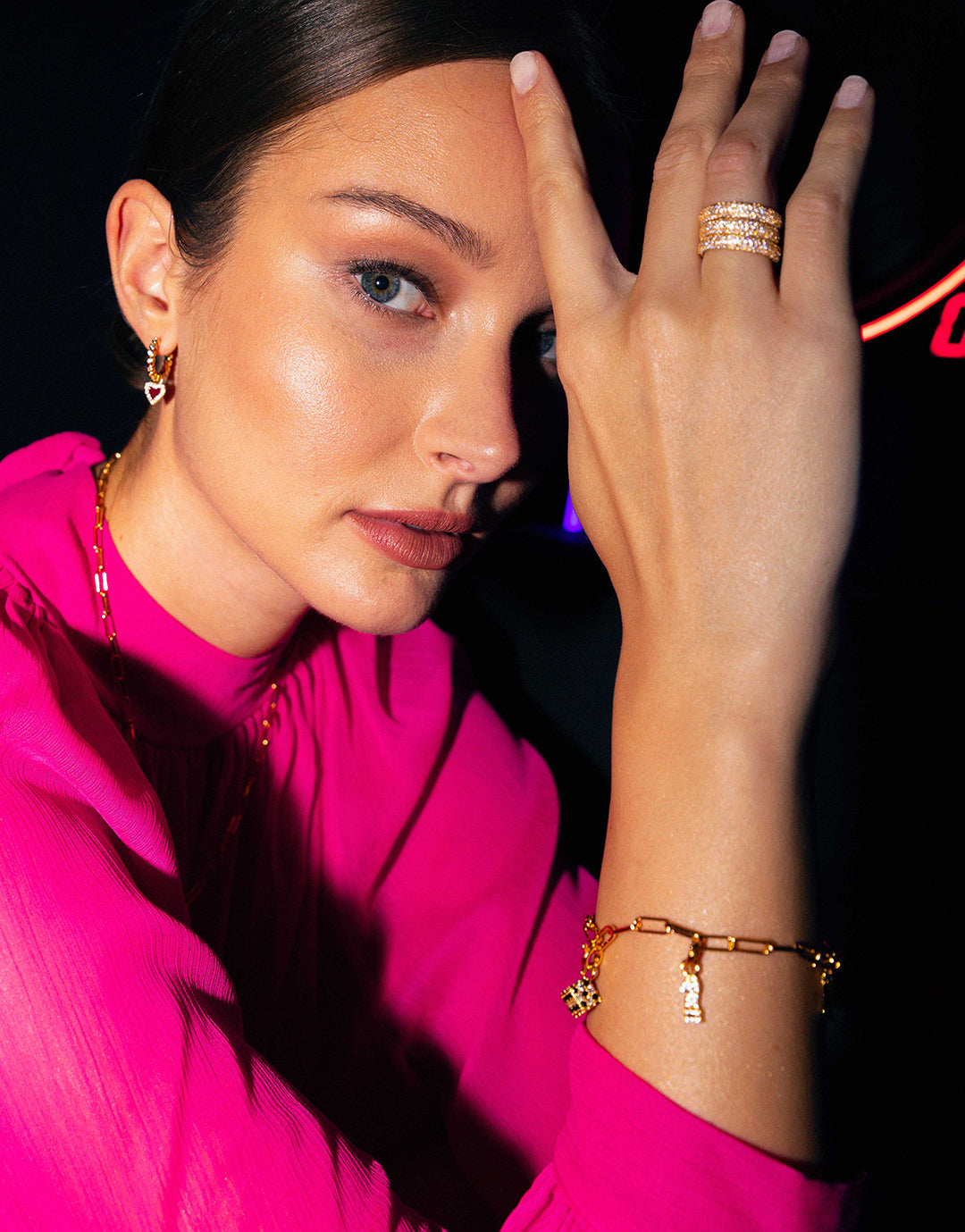 Gold Chunky Link Bracelet - 16-20cm - Simply Beach UK