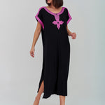 Gaia Beach Kaftan - Black - Simply Beach UK