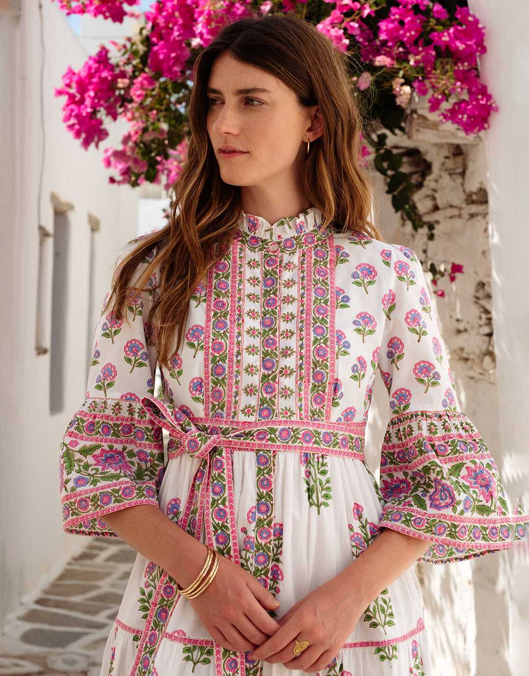 Pink City Prints Gemma Dress  - Folk Mix - Simply Beach UK