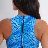 Sleek Longer Length Swimsuit - Wild Water