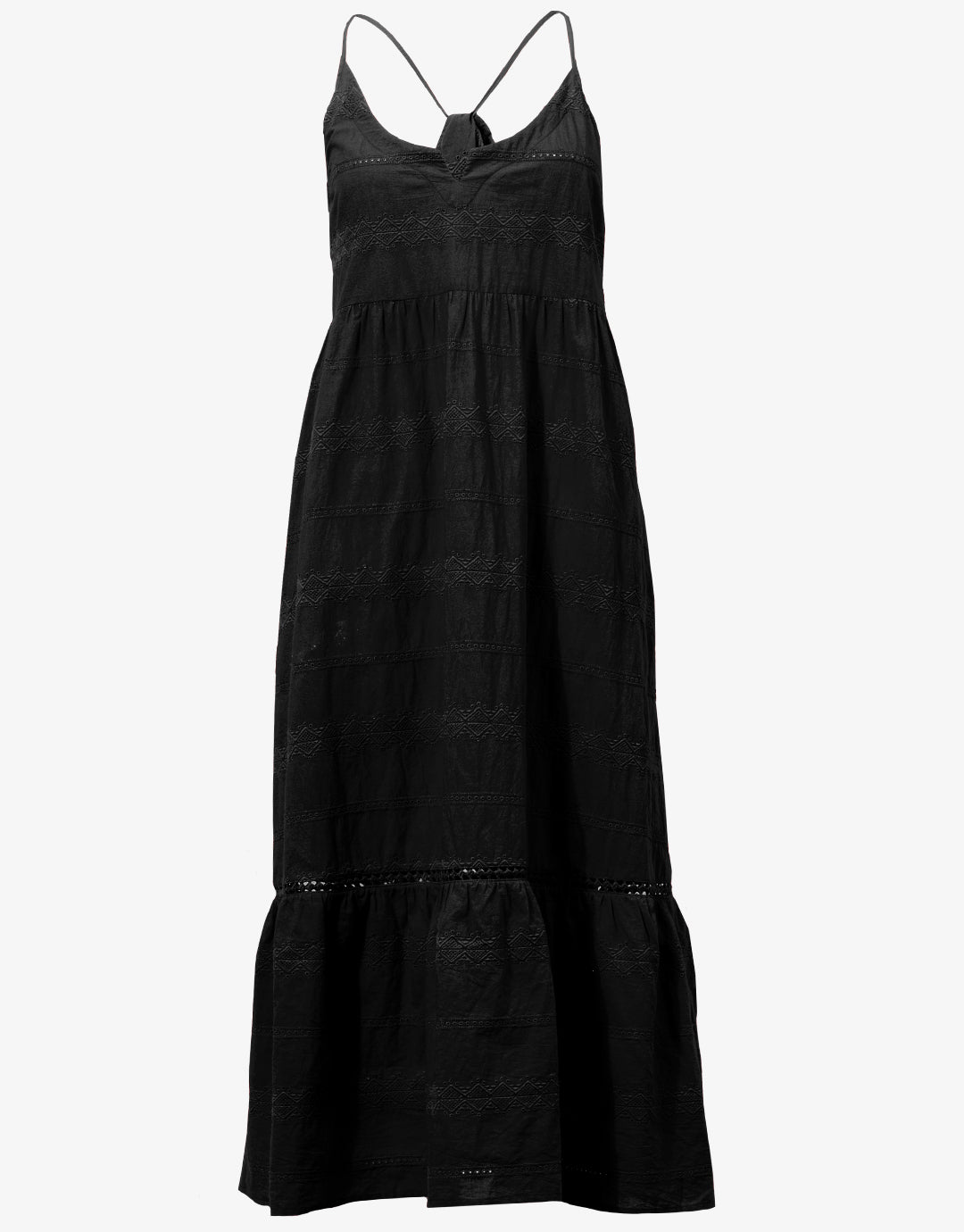 Amalfi Scoop Neck Dress - Black - Simply Beach UK