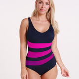 Iris Longer Length Swimsuit - Pink Ombre