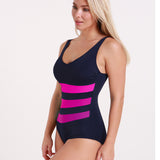 Iris Longer Length Swimsuit - Pink Ombre
