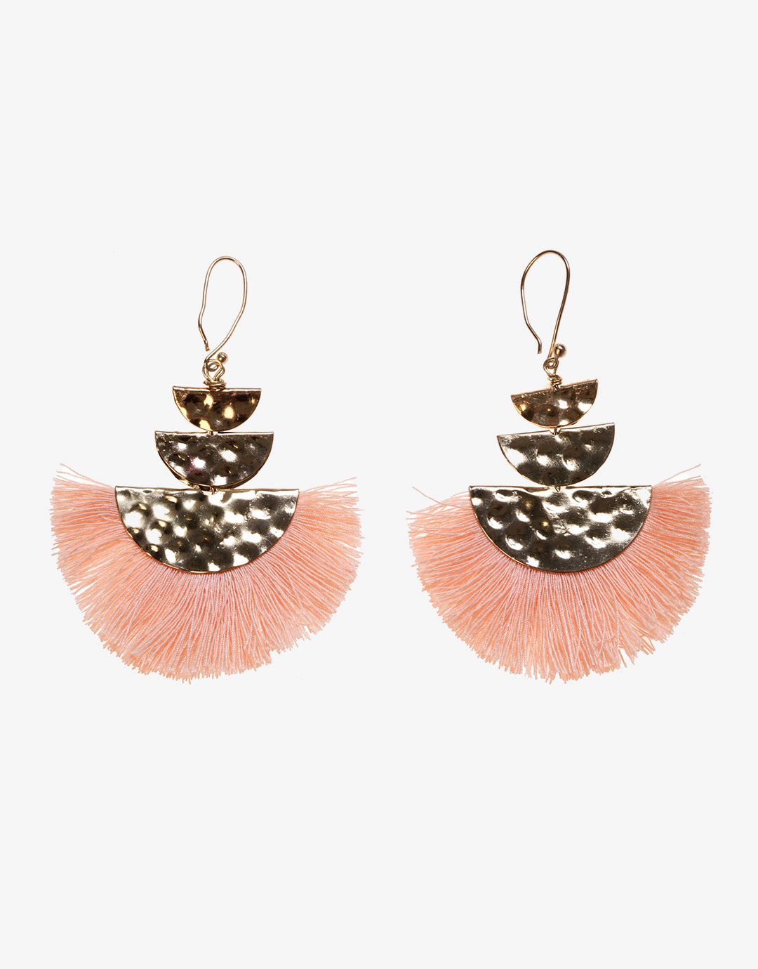 Fan Earrings - Pink - Simply Beach UK