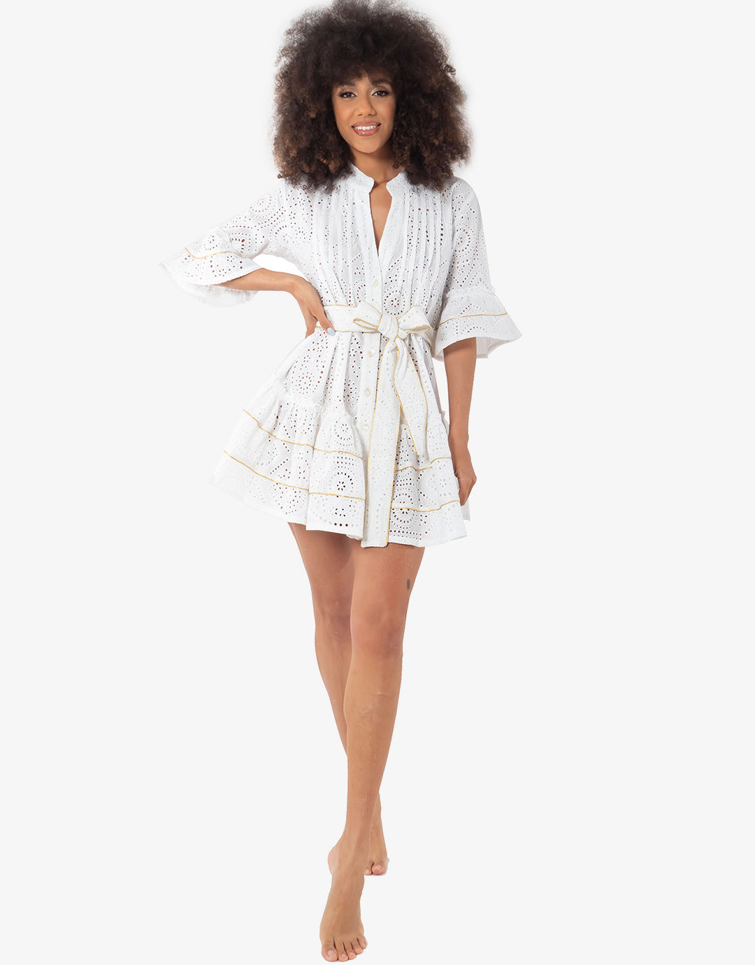 Aura Mini Dress - White - Simply Beach UK