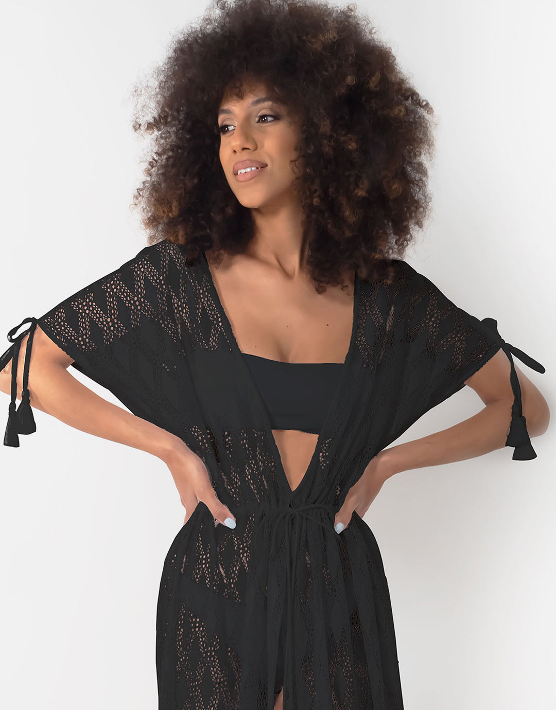 Temptation Kaftan - Black - Simply Beach UK