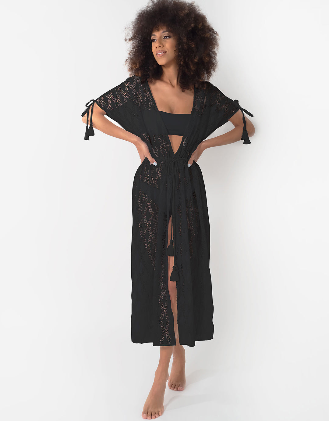 Temptation Kaftan - Black - Simply Beach UK