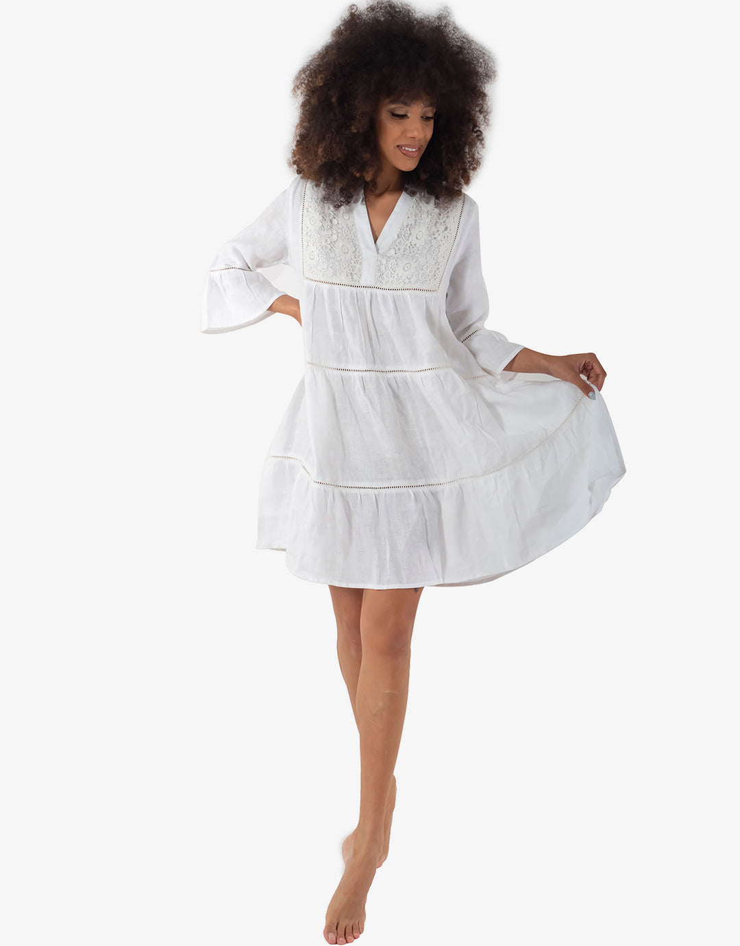 Dalia Dress - White - Simply Beach UK