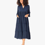 Penny Maxi Dress - Navy Blue - Simply Beach UK