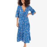 Maya Maxi Dress - Blue - Simply Beach UK