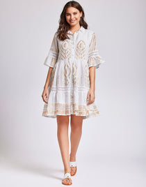 Rachel Shirt Dress - White - Simply Beach UK