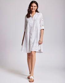 Romina Beach Shirt - White - Simply Beach UK
