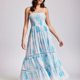 Joy Strappy Maxi Dress - Turquoise - Simply Beach UK