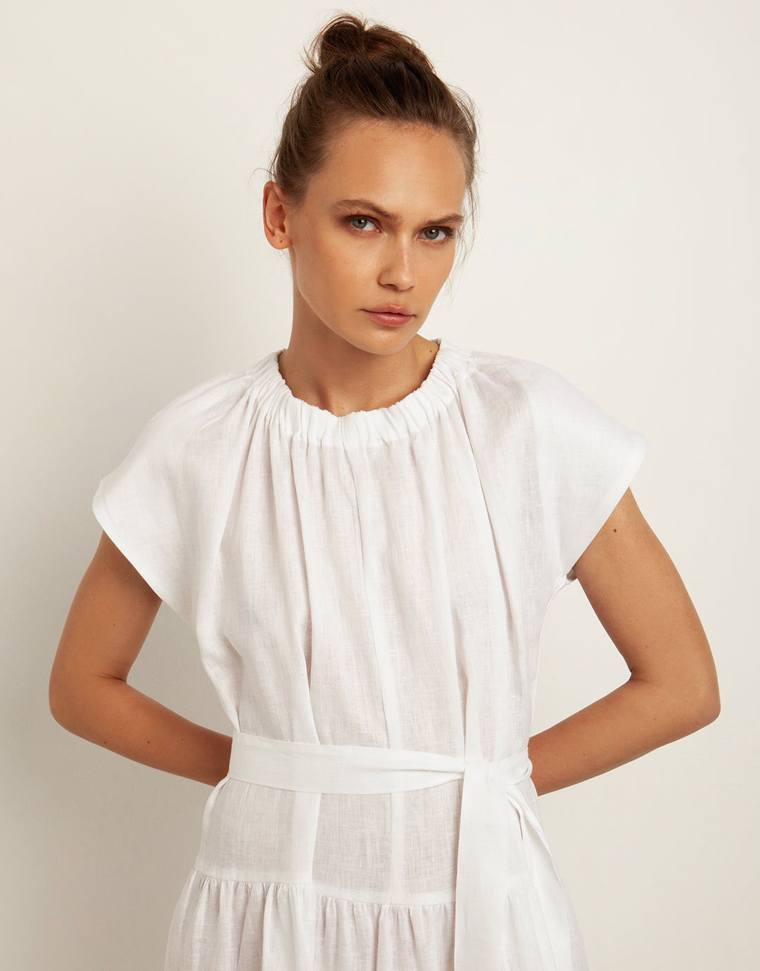 Minimal Midi Dress - White - Simply Beach UK