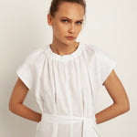 Minimal Midi Dress - White - Simply Beach UK