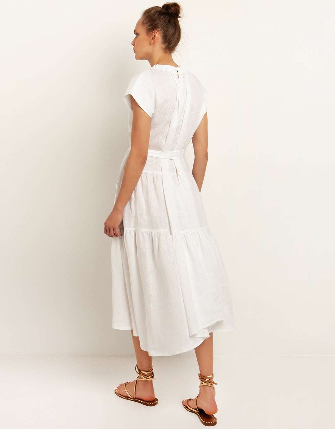 Minimal Midi Dress - White - Simply Beach UK