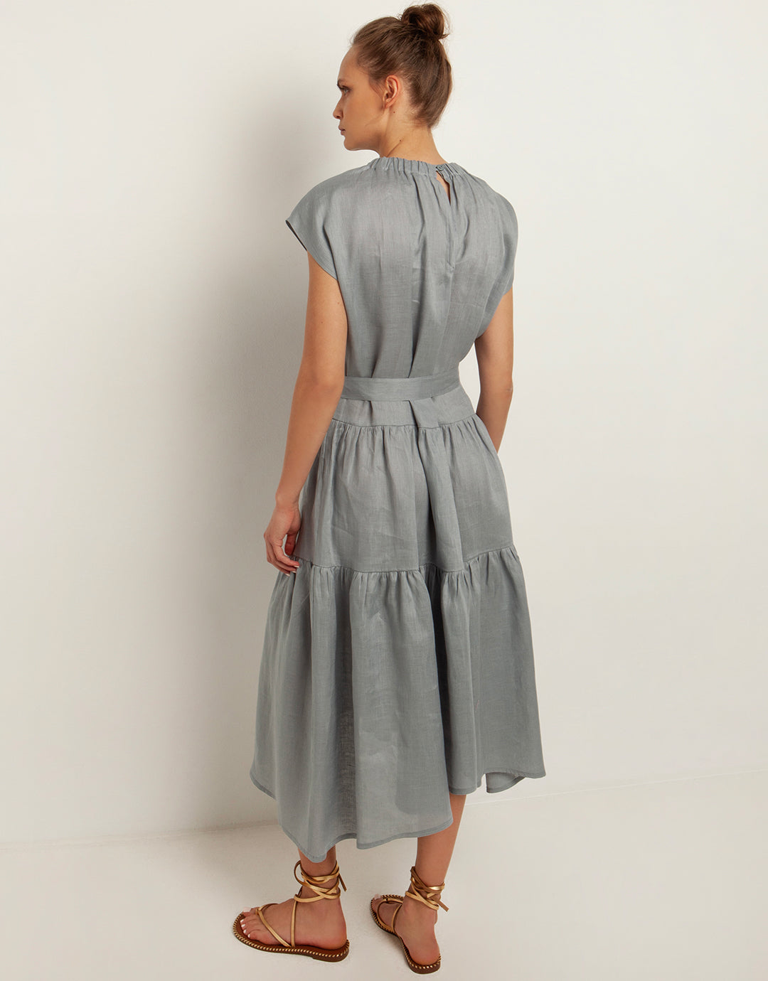Minimal Midi Dress - Grey - Simply Beach UK