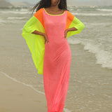 Clara Butterfly Kaftan - Hot Pink - Simply Beach UK