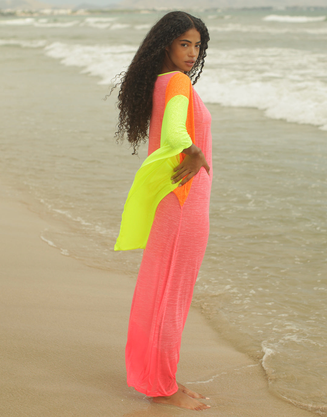 Clara Butterfly Kaftan - Hot Pink - Simply Beach UK