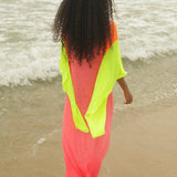 Clara Butterfly Kaftan - Hot Pink - Simply Beach UK